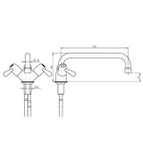 thumbnail of ERATOS Robinet Mélangeur Monotrou - Hauteur 105mm GEB-2