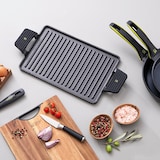 thumbnail of San Ignacio XTRA - Grelha retangular de ferro fundido 43×23 cm com alças de silicone