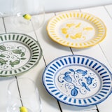 thumbnail of Assiette à dessert Napoli jaune 21 cm x6 -  Rond Porcelaine Table Passion 22.00x22.00 cm