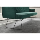 thumbnail of KAWOLA Esszimmerbank CHARME Cord smaragd 206cm