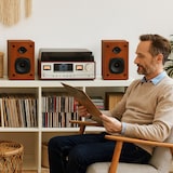 thumbnail of Denver MRD-52LW Light Wood – Retro Musikcenter mit DAB+, Bluetooth, VU-Metern & Plattenspieler