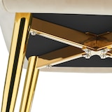 thumbnail of tectake Armlehnstuhl Avane, Samtoptik, gepolstert - 6er Set beige