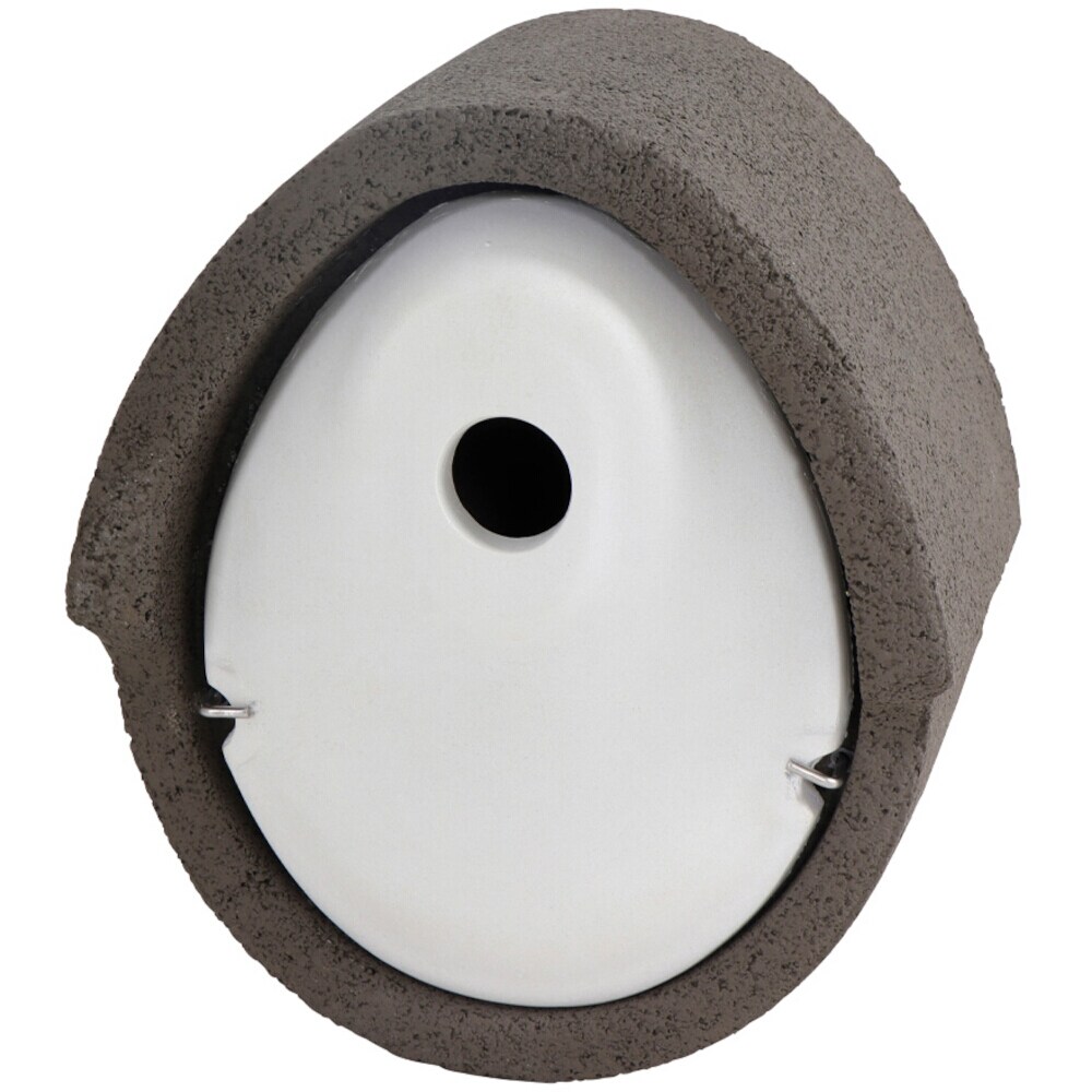 Nistkasten grau ovalHolzbeton Kiefer, Fichte FSC 100 %