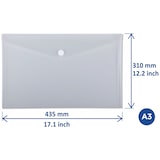 thumbnail of Carpeta Europel A3 Horizontal Transparente Blanco - 5 piezas