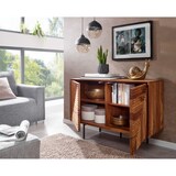 thumbnail of WOHNLING Sideboard 100x71x40 cm Holz Massiv Kommode Anrichte Modern Standschrank