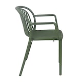 thumbnail of Lot de 4 fauteuils en plastique vert olive