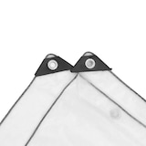 thumbnail of vidaXL Doorzichtig zeildoek met zeilringen 1x4 m polyethyleen