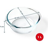 thumbnail of Base ronde 20x18 cm Airfryer -  Transparent / Cristal Rond Verre Pyrex 20.00x18.00 cm
