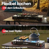 thumbnail of EVOCAMP Gaskocher 2-flammig mit Piezozündung - für Gaskartuschen MSF-1a 227g, ohne Gaskartuschen