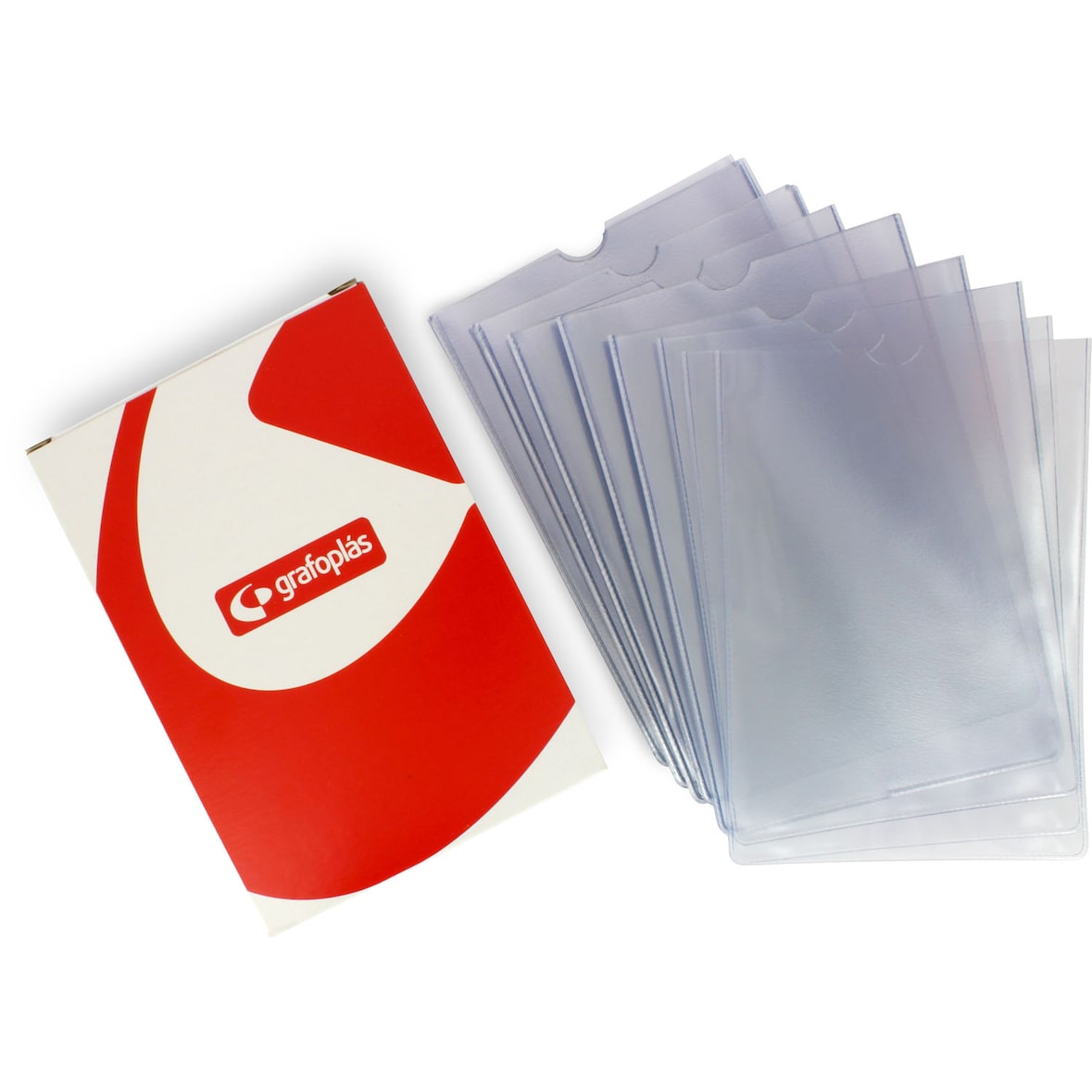 Caixa com 50 capas de PVC para quartos com orifício (medidas 219 x 159 mm)