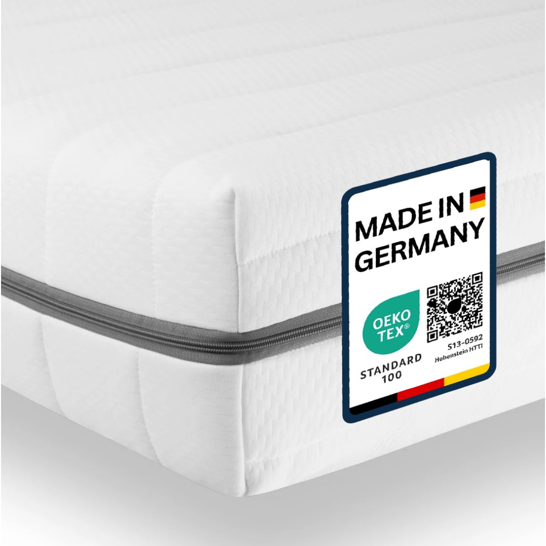 Kaltschaum Matratze 80x190, Höhe 15cm, Höhe 15cm Orthopädische 7 Zonen Matratze, Härtegrad H2 H3