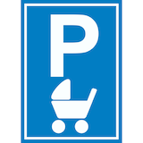 thumbnail of Kinderwagen Parkplatz Schild A0 (841x1189mm)