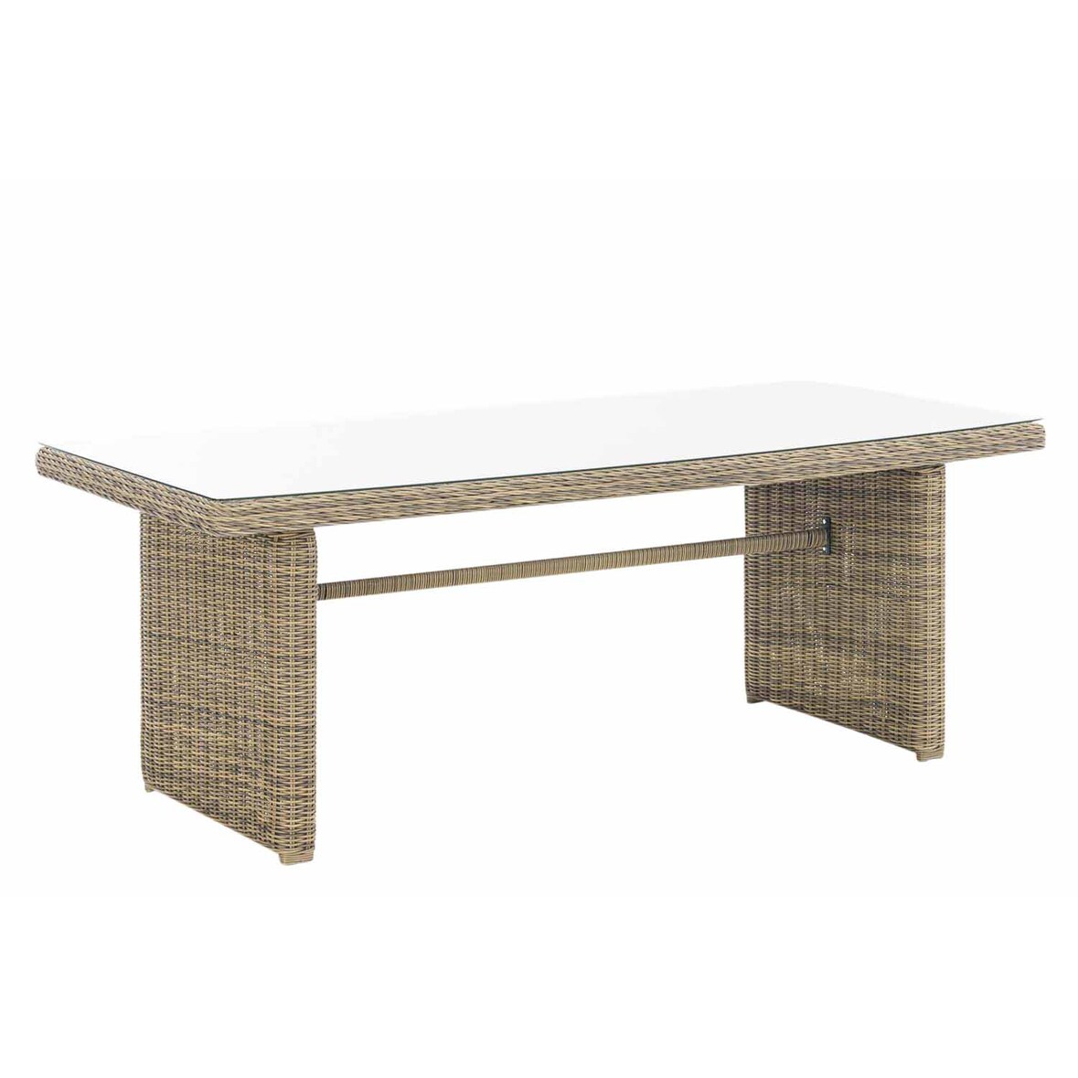 Polyrattan Tisch Fontana XL 200 x 90 cm natura