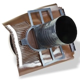 thumbnail of Klöber Venduct Lüfter-Set DN160 braun Universal Dunstabzug Abluft