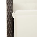 thumbnail of vidaXL Tuinstoelen 2 st verstelbaar met voetensteun poly rattan bruin