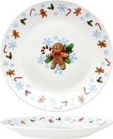 thumbnail of 6x Candyman Kuchenteller Porzellan 6 Personen Dessert-Teller Weihnachten eisblau