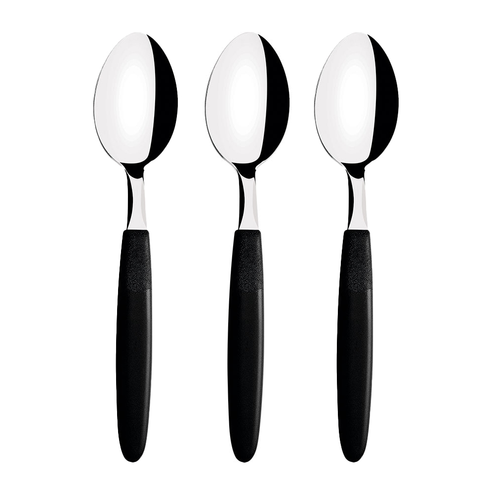 TRAMONTINA - Juego De Cucharas Para Té 3 Piezas Ipanema Negro Tramontina