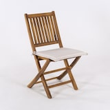 thumbnail of Pack 2 cojines asiento para silla de jardín Olefin color crudo, Tamaño 42x40x4 cm, Repelente al agua, Desenfundable