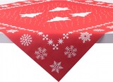 thumbnail of Sovie HOME Tischdecke White Tree in Rot aus Linclass® Airlaid 80 x 80 cm, 1 Stück - Mitteldecke Weihnachten