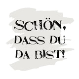 thumbnail of Bierdeckel aus Filzpappe/Karton, "Schön, dass...", Ø 107 mm, rund, 100 Stück - Mank