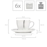 thumbnail of SÄNGER Porzellan Geschirrset Bilgola Black Lines 36 teilig für 6 Personen