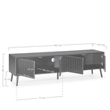 thumbnail of Mueble TV Lluvia 4 puertas color Negro, 160 cm lardo