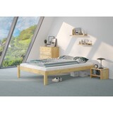 thumbnail of Bettgestell Kiefer natur Doppelbett 140x200 Futon Massivholzbett ohne Rollrost 60.35-14 oR