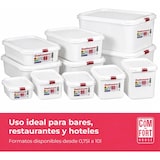thumbnail of Tupper Hermético Rectangular 6,8L Pack 3 – Recipientes Gran Capacidad con Tapa, Aptos Microondas y Congelador, Blanco