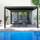 thumbnail of Tonnelle bioclimatique adossée Aluminium 3 x 4 x 2.5 m