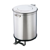 thumbnail of Poubelle en inox à pédale 100 litres – Hygiène pro et grande capacité