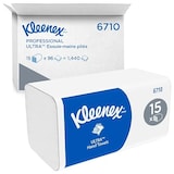 thumbnail of Kleenex Ultra Papierhandtücher V-falz (zick-zack) Weiß 3-lagig 6710 15 Stück à 96 Blatt