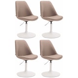 thumbnail of 4er Set Esszimmerstühle Maverick Stoff taupe/weiß