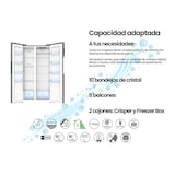 thumbnail of INFINITON Frigorifico Americano SBS-456A78WEG, 410 l, 177 cm, No Frost Total, Inverter, E, Inox