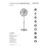 thumbnail of Ventilador de chão industrial Infiniton IF-40M, 50w, 3 velocidades, oscilação ajustável