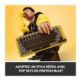 thumbnail of Clavier Sans Fil Logitech - Pop Keys Mecanique Avec Touches Emoji Personnalisables, Bluetooth Ou Usb, Design Compact Durable - J