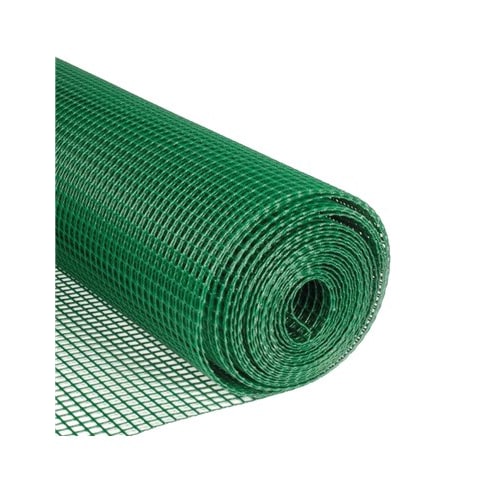 Malla plástico 10x10mm 1x5M Verde