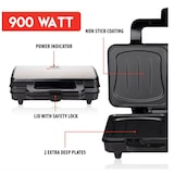 thumbnail of Appareil à croque monsieur 900W Plaque anti-adhésive XL ALPINA