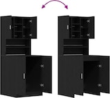 thumbnail of vidaXL Waschmaschinen-Schrank 2 pcs Schwarz Eichen-Optik