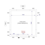 thumbnail of Cella frigorifera positiva - 5 m³ - 1800x1800x2010 mm - Isolamento 80 mm - Porta 700 mm - Combisteel Senza motore