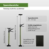 thumbnail of 2x Montagestütze kurz 57 - 117 cm Klicksystem Türspanner Teleskopstütze Einhandstütze Zargenspanner