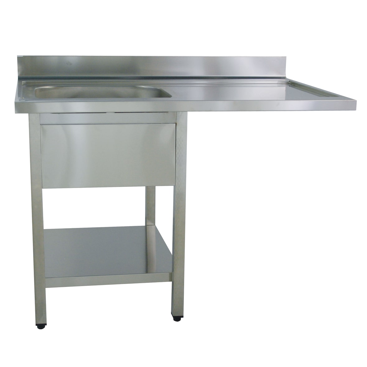 Spülcenter B 120cm - 1 Becken links - mit glatter Ablagefläche