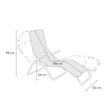 thumbnail of Lettino Sedia Sdraio basculante da spiaggia pieghevole senza cuscino Long Beach