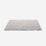 thumbnail of Juego de 12 paneles decorativos con efecto ladrillo 3D, revestimiento de pared de poliuretano de 8,6 m², 120 x 60 x 2,5 cm, cuarcita blanca.