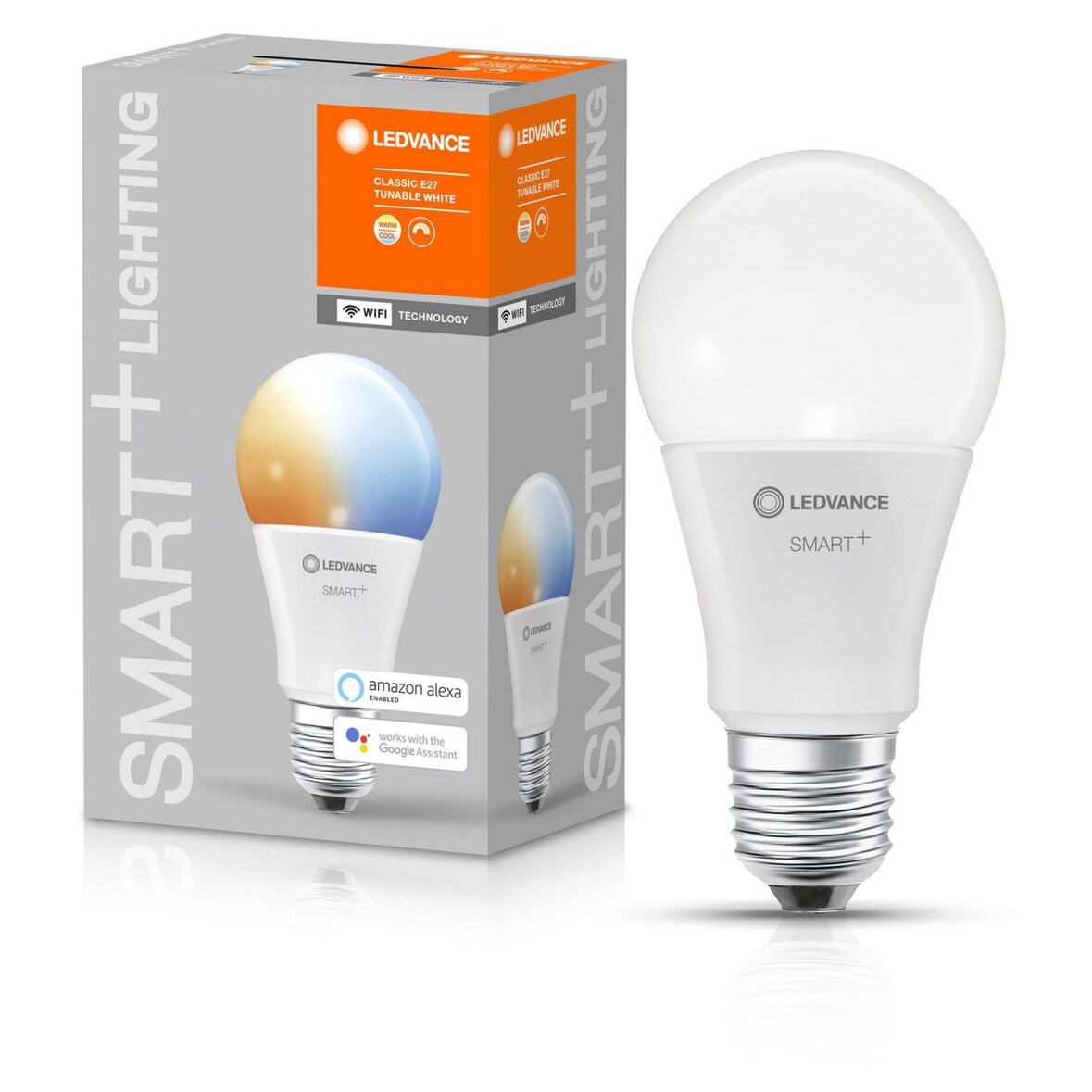 LEDVANCE SMART+ LED CLASSIC A 60 BOX K DIM Tunable White WiFi Matt E27 Glühlampe, 485372