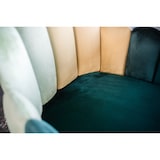 thumbnail of Silla KAWOLA Silla de comedor FREJA Base verde terciopelo negro