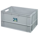 thumbnail of METRO Professional Contenitore Euro, polipropilene, 60 x 40 x 32 cm, 60 L, 25 kg, impilabile, con maniglia, grigio