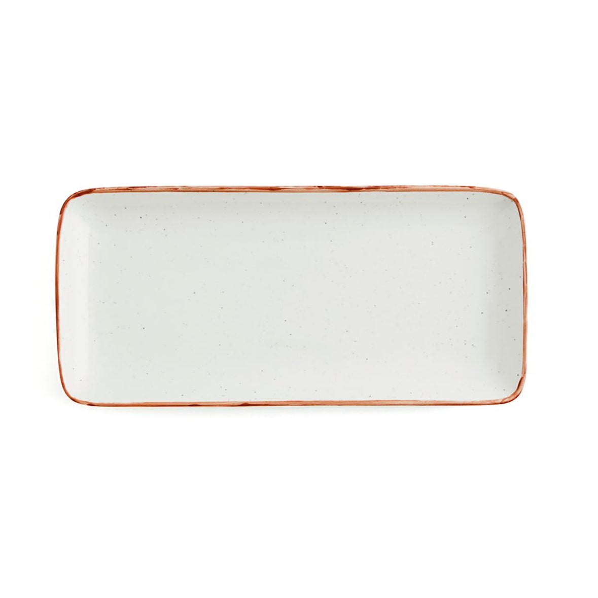 Ariane Terra Travessa Rectangular Porcelana 36X16,5Cm