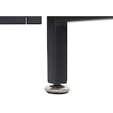 thumbnail of Décoshop26 - Separè con fioriera/vaso in legno e acciaio 116x118 cm cornice nera 04_0008416