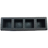 thumbnail of METRO PROFESSIONAL Bloempot/kamerscherm met 4 plantenbakken Barbados, polyrattan, zwart