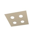 thumbnail of Lámpara de techo cuadrada Toplight Area de 4 luces con casquillo GX53, estructura color arena, diseño moderno 40x40x3cm